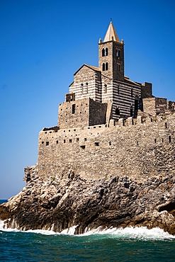 Church of Saint Peter, Portovenere, Cinque Terre, UNESCO World Heritage Site, Liguria, Italy, Europe