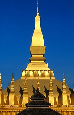 Wat That Luang, Vientiane, Laos, Indochina, Southeast Asia, Asia