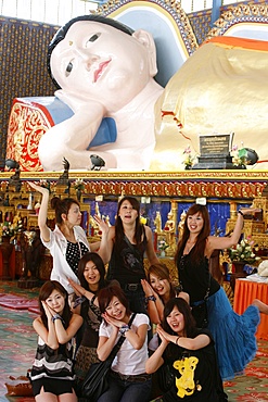 Reclining Buddha, Wat Chayamangkalaram temple, Penang, Malaysia, Southeast Asia, Asia