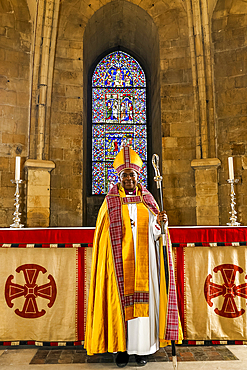 Rose Hudson-Wilkin, Bishop of Dover, standing in the Jesus Chapel in Canterbury Cathedral, Kent, England, United Kingdom, Europe