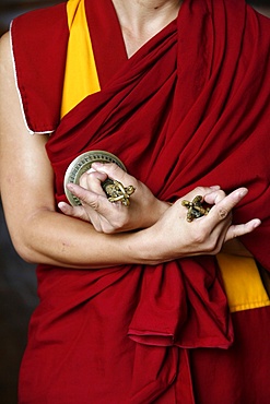 Vajra and bell, Kathmandu, Nepal, Asia