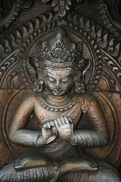 Statue of Vairochana, the fifth Buddha, Kathmandu, Nepal, Asia