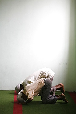 Muslim prayer, Kathmandu, Nepal, Asia