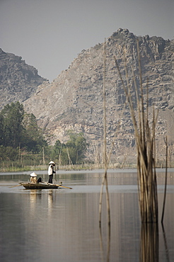 Women fishing in river, Vietnam, Indochina, Southeast Asia, Asia