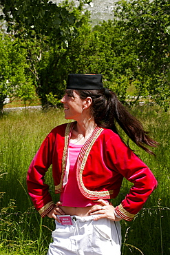 A young Montenegrin girl, Montenegro, Europe