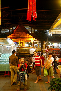 At the night market in Chiang Mai, Thailand, Southeast Asia, Asia