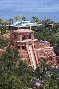 View over the Atlantis Complex on Paradise Island, Bahamas, West Indies, Caribbean, Central America