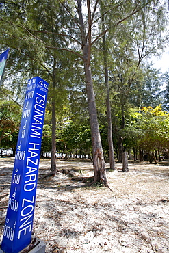 A Tsunami tool of measure in Hat Tham Phra Nang, Thailand, Southeast Asia, Asia