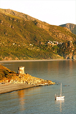 The Gulf of Nonza in Cap-Corse, Corsica, France, Mediterranean, Europe