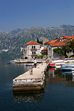 The village of Perast, Gulf of Kotor, Montenegro, Europe