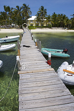 A traditional wooden colonial house on Great Abaco Island, Bahamas, West Indies, Caribbean, Central America