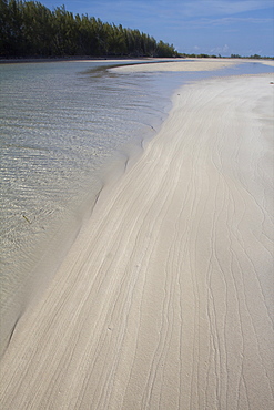 The Gold Rock Creek beach on Grand Bahama island, Bahamas, West Indies, Caribbean, Central America