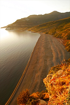 The Gulf of Nonza in Cap-Corse, Corsica, France, Mediterranean, Europe