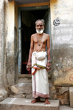 A penitent during the procession in Mysore, Karnataka, India, Asia