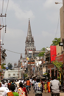 The Catholic church, Tanjore, Tamil Nadu, India, Asia