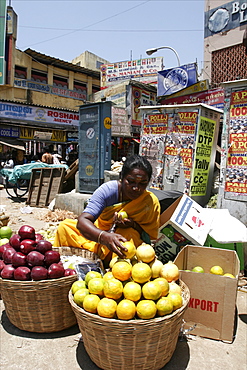 In the streets of Chennai, Tamil Nadu, India, Asia