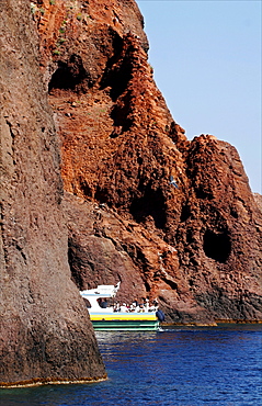 The marine reserve of Scandola, close to the Gulf of Porto, Corsica, France, Mediterranean, Europe