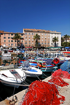 The harbour of Ajaccio, Corsica, France, Mediterranean, Europe