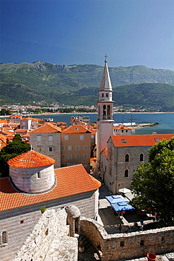 The small city of Budva, Montenegro, Europe