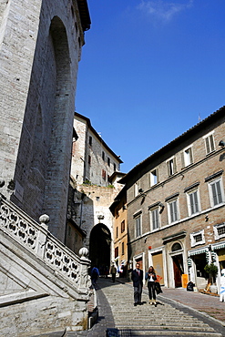 In the historical center of Perugia, Umbria, Italy, Europe