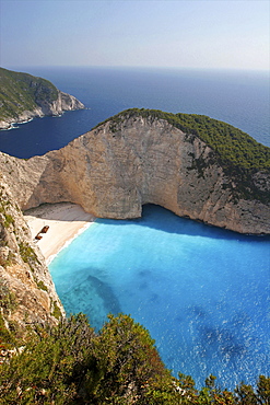 The wreckage beach on Zakinthos Island, Ionian Islands, Greek Islands, Greece, Europe