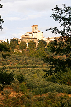 The castle and the village of Borgo Brufa, in the area of Perugia, Umbria, Italy, Europe