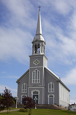 The church of Tadoussac on the north coast of the St. Lawrence River, Quebec, Canada, North America