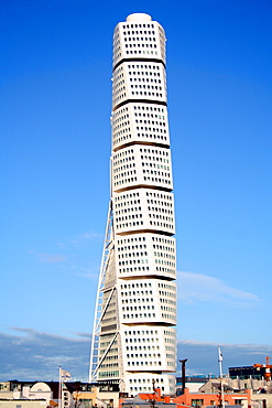 Turning Torso, built in 2006, architect Santiago Calatrava, Malmo, Sweden, Scandinavia, Europe

