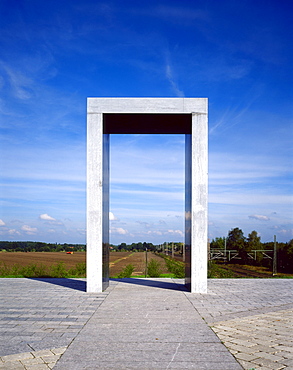 Memorial to the victims of the 1998 train crash, Eschede, Niedersachsen, Germany, Europe