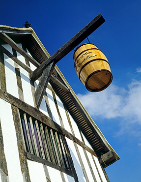 Exterior detail of 13th century town house, Southampton Medieval Merchants House, Southampton, Hampshire, England, United Kingdom, Europe