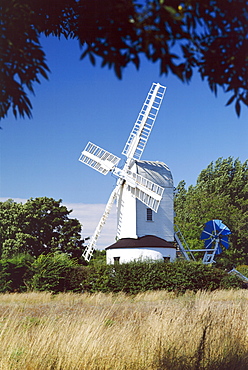 Saxtead Green Post Mill, Suffolk, England, United Kingdom, Europe



