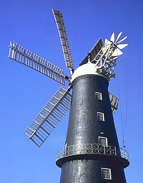Sibsey Trader Windmill dating from 1877, Lincolnshire, England, United Kingdom, Europe



