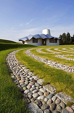 New garden at Maggie's Centre Dundee, landscape design by Arabella Lennox-Boyd, architect Frank Gehry, Dundee, Scotland, United Kingdom, Europe