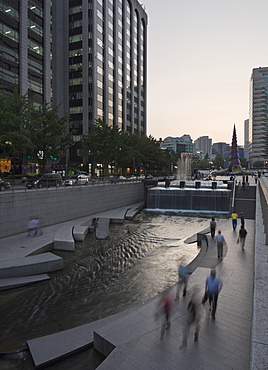 Sunken Stone Garden, Cheonggye Plaza, Seoul, South Korea, Asia