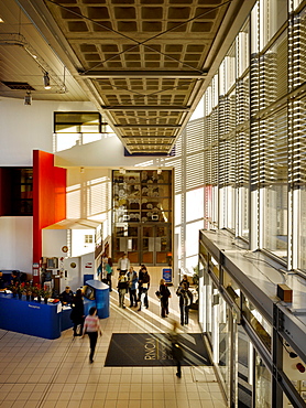 Entrance space, Royal Northern College of Music, Manchester, Greater Manchester, England, United Kingdom, Europe