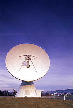 Satellite dish, Fuchsstadt, Bavaria, Germany, Europe