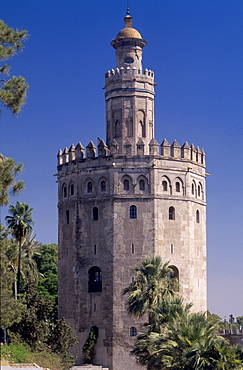 Torre del Oro, Seville, Andalusia, Spain, Europe