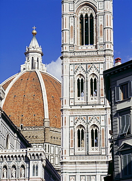 The Campanile and Duomo, Florence, UNESCO World Heritage Site, Tuscany, Italy, Europe