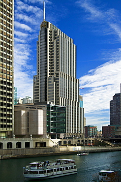 NBC Tower, architects Adrian Smith of Skidmore Owings and Merrill, Chicago, Illinois, United States of America, North America