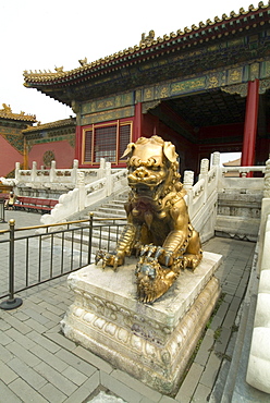 Lion, Imperial Palace, Forbidden City, UNESCO World Heritage Site, Beijing, China, Asia