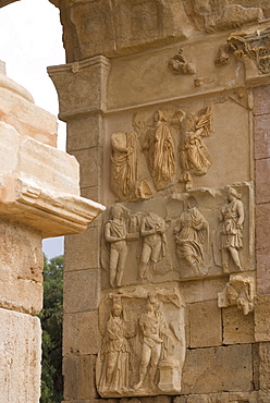 Arch of Septimius Severus, Leptis Magna, UNESCO World Heritage Site, Libya, North Africa, Africa