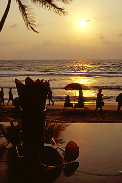 Kovalam beach on the Arabian Sea, Kerala, India, Asia