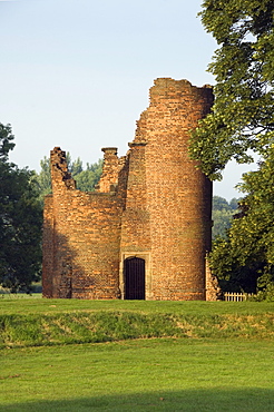 View from the north of Southern Garden Tower, Ashby de la Zouch Castle, Leicestershire, England, United Kingdom, Europe
