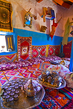 Old house, now a museum, showing traditional Berber life, Tafraoute, Morocco, North Africa, Africa