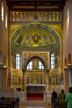 The 6th century Euphrasian Basilica, UNESCO World Heritage Site, Porec, Istria, Croatia, Europe