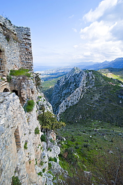 Crusader castle of St. Hilarion, Turkish part of Cyprus, Europe