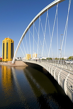 Modern bridge, Astana, Kazakhstan, Central Asia