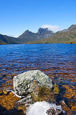 Dove Lake and Cradle Mountain, Cradle Mountain-Lake St. Clair National Park, UNESCO World Heritage Site, Tasmania, Australia, Pacific 