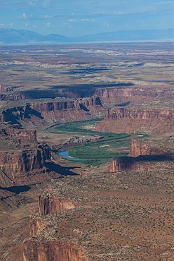 Aerial view, Canyonlands National Park, Utah, United States of America, North America