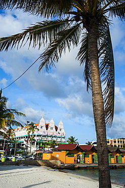 Downtown Oranjestad, capital of Aruba, ABC Islands, Netherlands Antilles, Caribbean, Central America